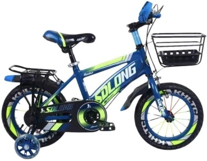 16 Inch Kids Bicycle - Blue and black